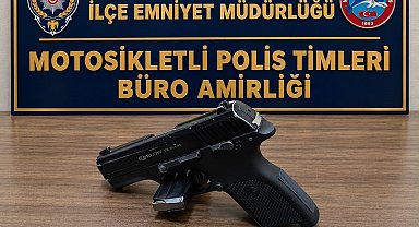 Kırıkhan'da ruhsatsız tabanca ve fişek ele geçirildi