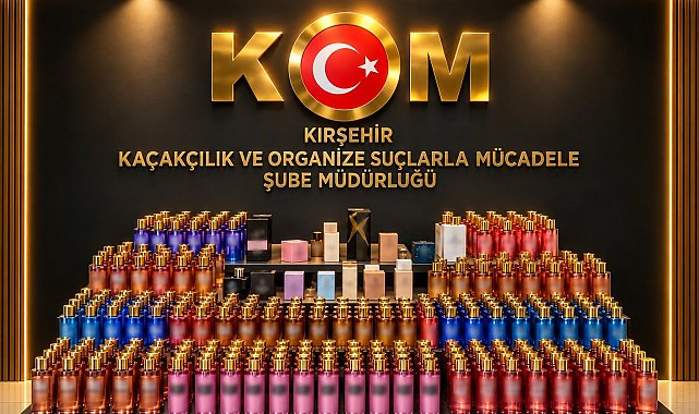 Kırşehir'de 2 milyon TL değerinde 649 parfüm ele geçirildi