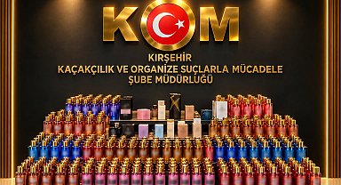 Kırşehir'de 2 milyon TL değerinde 649 parfüm ele geçirildi