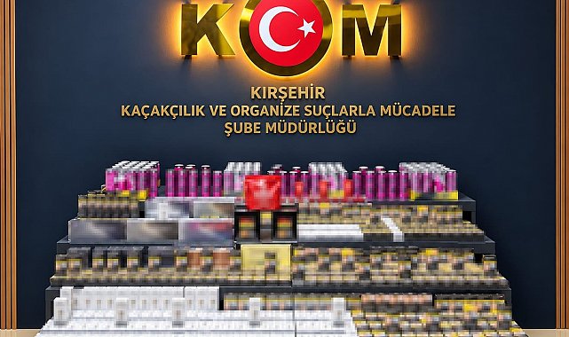 Kırşehir'de kaçak sigara ve ürün ele geçirildi