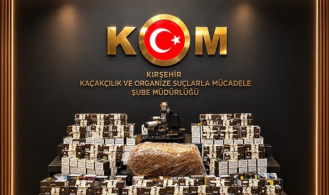 Kırşehir'de kaçak tütün operasyonu: 45 bin 200 makaron ele geçirildi