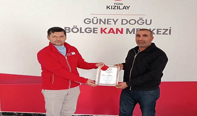 Kızılay'dan duyarlı vatandaşa anlamlı ödül