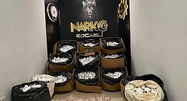 Kocaeli'de 338 bin sentetik ecza hapı ele geçirildi
