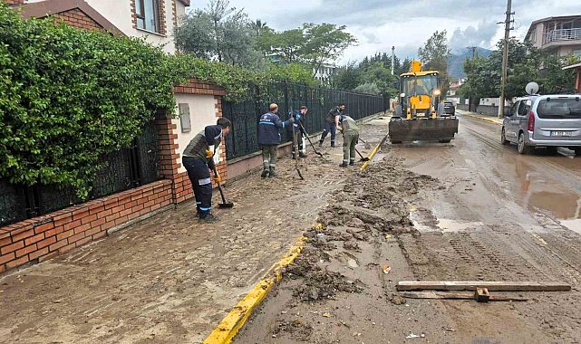 Kocaeli'de yağışın izleri temizleniyor
