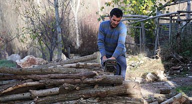 Köylerde kışlık odun hazırlığı