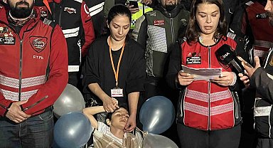 Küçükçekmece'de motosiklet kulüpleri ve grupları, minik Ali Yiğit için gaza bastı