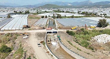 Kumluca'da sel ve taşkınlara karşı yapılan projenin yüzde 20'si tamamlandı