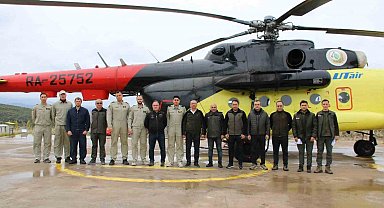 Kütahya'da yangın söndürme helikopterinin görev süresi tamamlandı