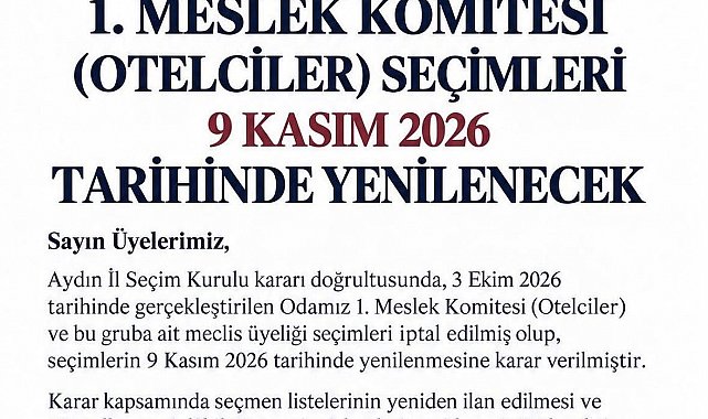 KUTO'da otelciler komitesi seçimi yenilenecek