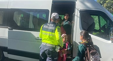 Kuyucak'ta öğrencilere trafik eğitimi verildi
