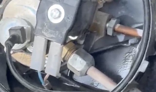 LPG sızıntısına aldırmadan yanan sigara ile dolaştı