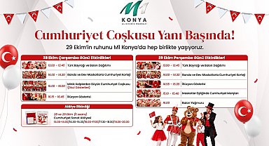 M1 Konya AVM'den Cumhuriyetin 103'üncü yılına özel kutlama