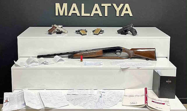 Malatya'da tefecilik operasyonunda 9 tutuklama