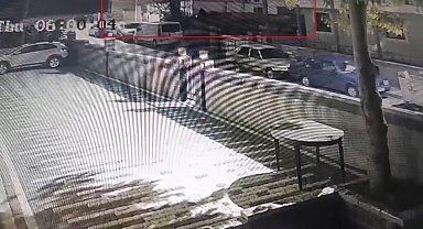 Maltepe'de 7 katlı binada meydana gelen çökme güvenlik kamerasında