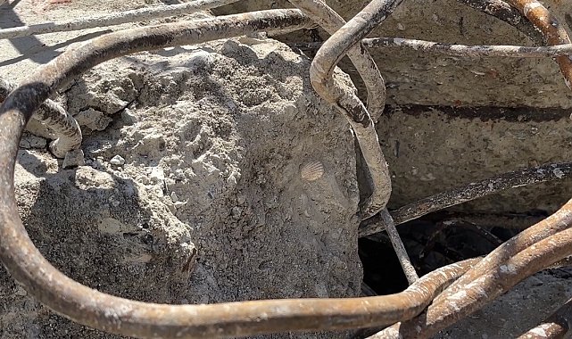 Maltepe'de çöken binanın beton örneklerinde deniz kabuğu görüldü