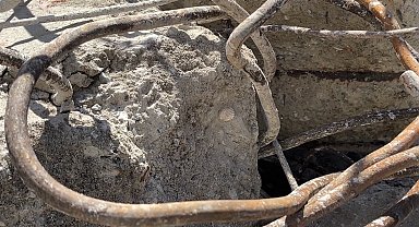 Maltepe'de çöken binanın beton örneklerinde deniz kabuğu görüldü