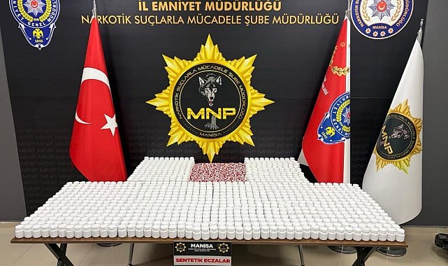 Manisa'da 57 bin uyuşturucu hap ele geçirildi