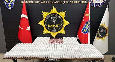 Manisa'da 57 bin uyuşturucu hap ele geçirildi