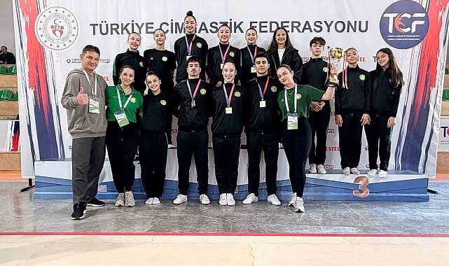 Manisa'dan aerobik cimnastikte gövde gösterisi