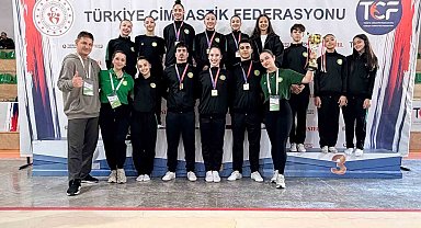 Manisa'dan aerobik cimnastikte gövde gösterisi