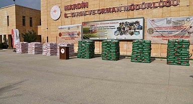 Mardin'de 668 çiftçiye 146 ton tohum desteği