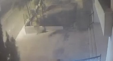 Mardin'de devrilen ağaçtan 10 saniyeyle kurtuldu: O anlar kamerada