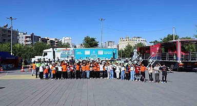 Mardin'de jandarmadan çocuklara trafik eğitimi