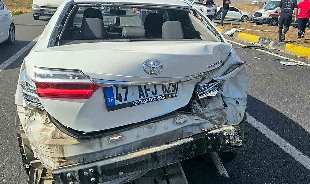 Mardin'de zincirleme trafik kazası: 5 yaralı
