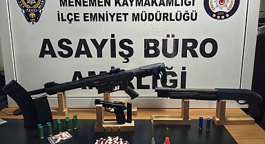 Menemen'de polis ve jandarmadan dev operasyon: 44 gözaltı