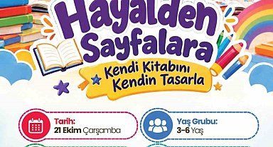 Merkez Kütüphane'de çocuklar hayallerini kitaplara dönüştürecek