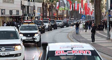 Merkezefendi'de offroad heyecanı kortej geçişi ile başladı