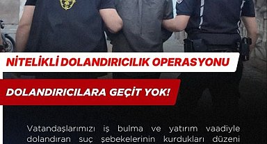 Mersin'de dolandırıcılık operasyonu: 13 şüpheli yakalandı