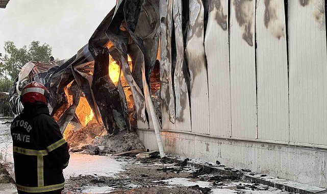 Mersin'de tütün ve makaron fabrikasının 3 deposunda yangın