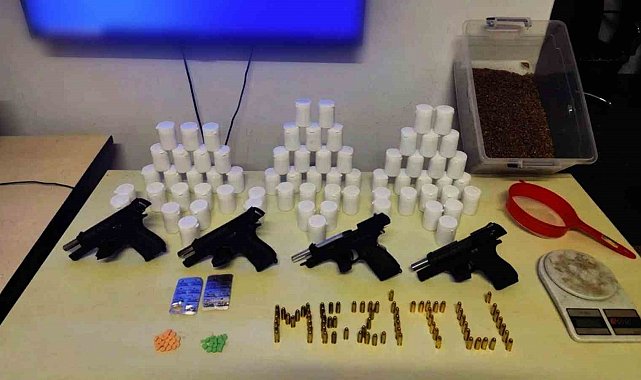 Mersin'de uyuşturucu ve ruhsatsız silah operasyonu: 1 tutuklama