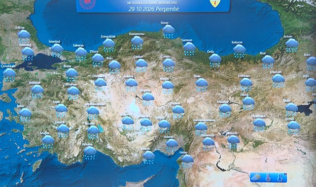 Meteoroloji uyardı: "Kuvvetli yağışa karşı dikkatli olalım"
