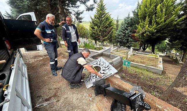 Mezarlıkların su altyapısı yenileniyor