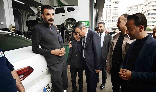 MHP İl Başkanı Özcoşkun, 3. sanayi sitesi esnafıyla bir araya geldi