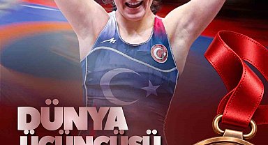Milli güreşçi Elmira Yasin, dünya üçüncüsü oldu