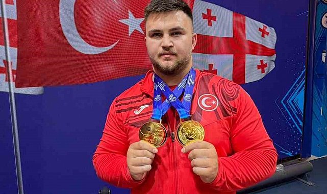 Milli halterci Selahattin Altın'dan Avrupa Şampiyonası'nda 2 altın madalya