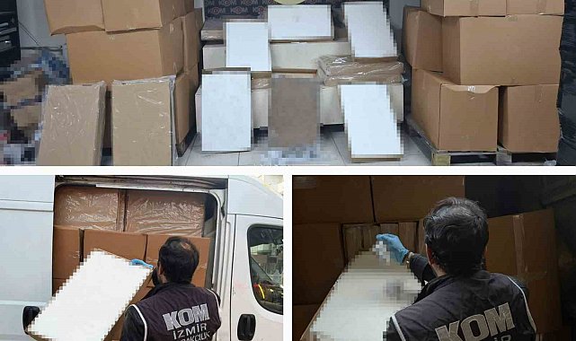 Mobil depoya baskın: 2 milyonu aşkın makaron ele geçirildi
