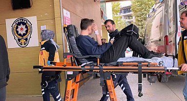 Motosikletini tamir ederken parmağı koptu