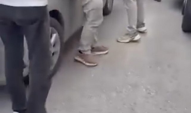 Mudanya'da servis şoförleri arasında kavga