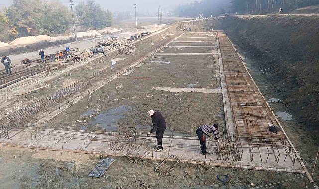 Mudurnu'da yollar yenileniyor, şantiye kapasitesi artırılıyor