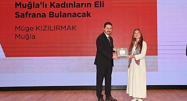Muğlalı kadınların safran projesine anlamlı ödül