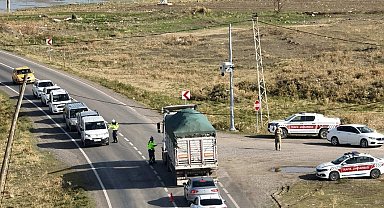 Muş-Ağrı kara yolunda trafik denetimi