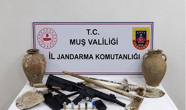 Muş'ta kaçak kazı operasyonu