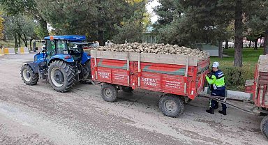 Muş'ta tarım araçlarına yönelik trafik denetimi yapıldı