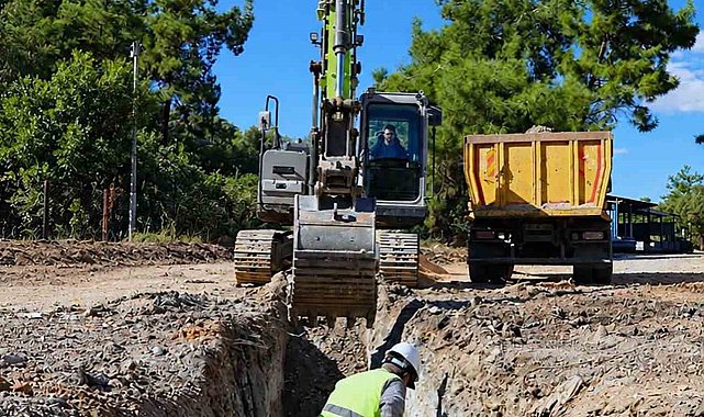 MUSKİ, Güllük'te su kesintilerini önlemek için hatları yeniliyor