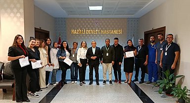 Nazilli'de acil bakım hemşireleri sertifikalarını aldı