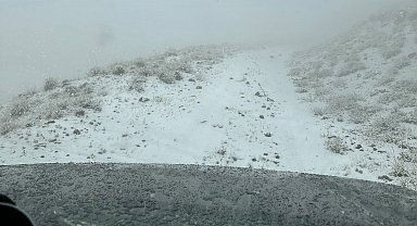 Nemrut Kalderası beyaza büründü